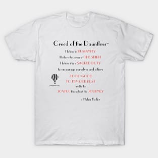 Creed of the Dauntless™ - Helen Keller Quotes T-Shirt